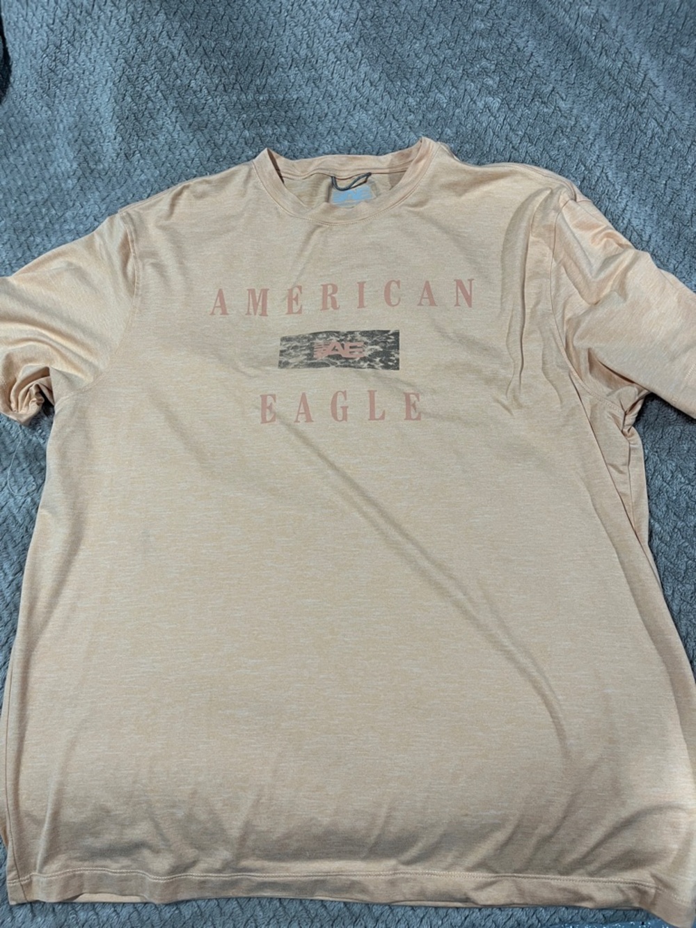 American Eagle Outfitters Peach Logo Short-Sleeve Tee
